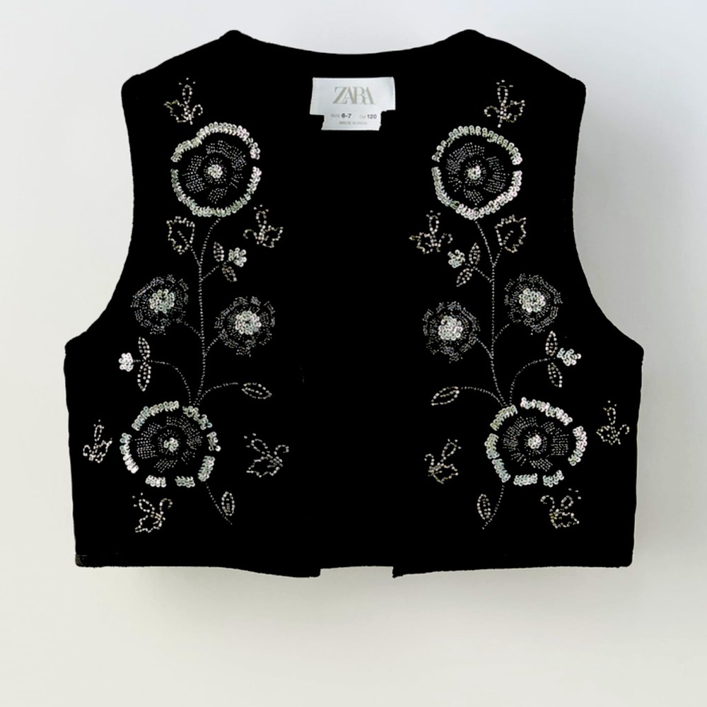 Zara embroidered vest - NWT